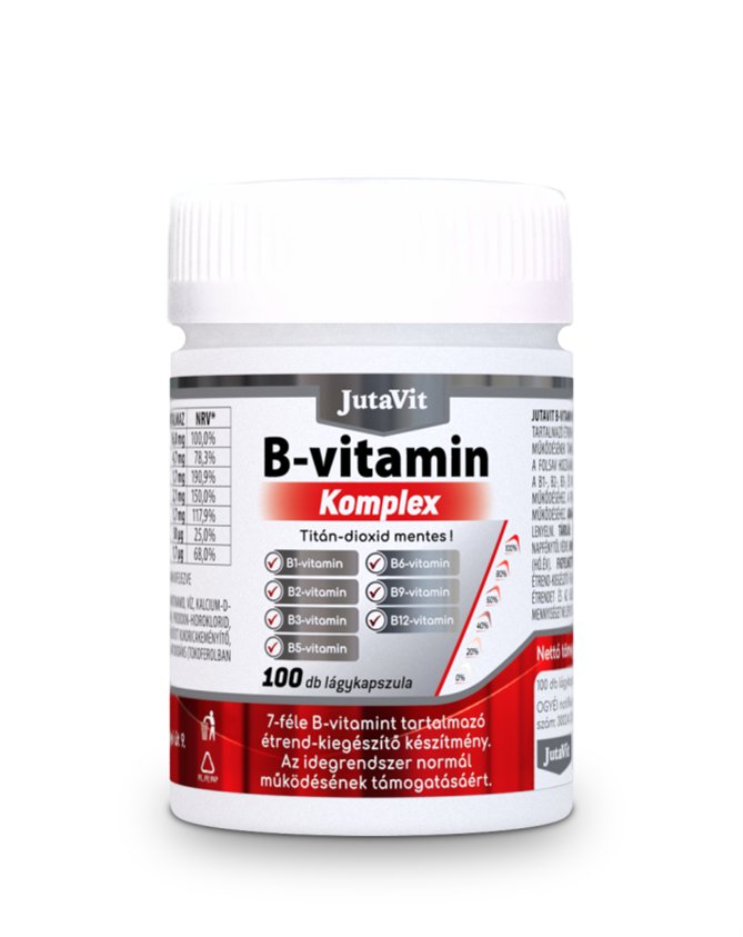 Jutavit Vitamin B Complex mäkké želatínové kapsuly 100 kapsúl - 91583
