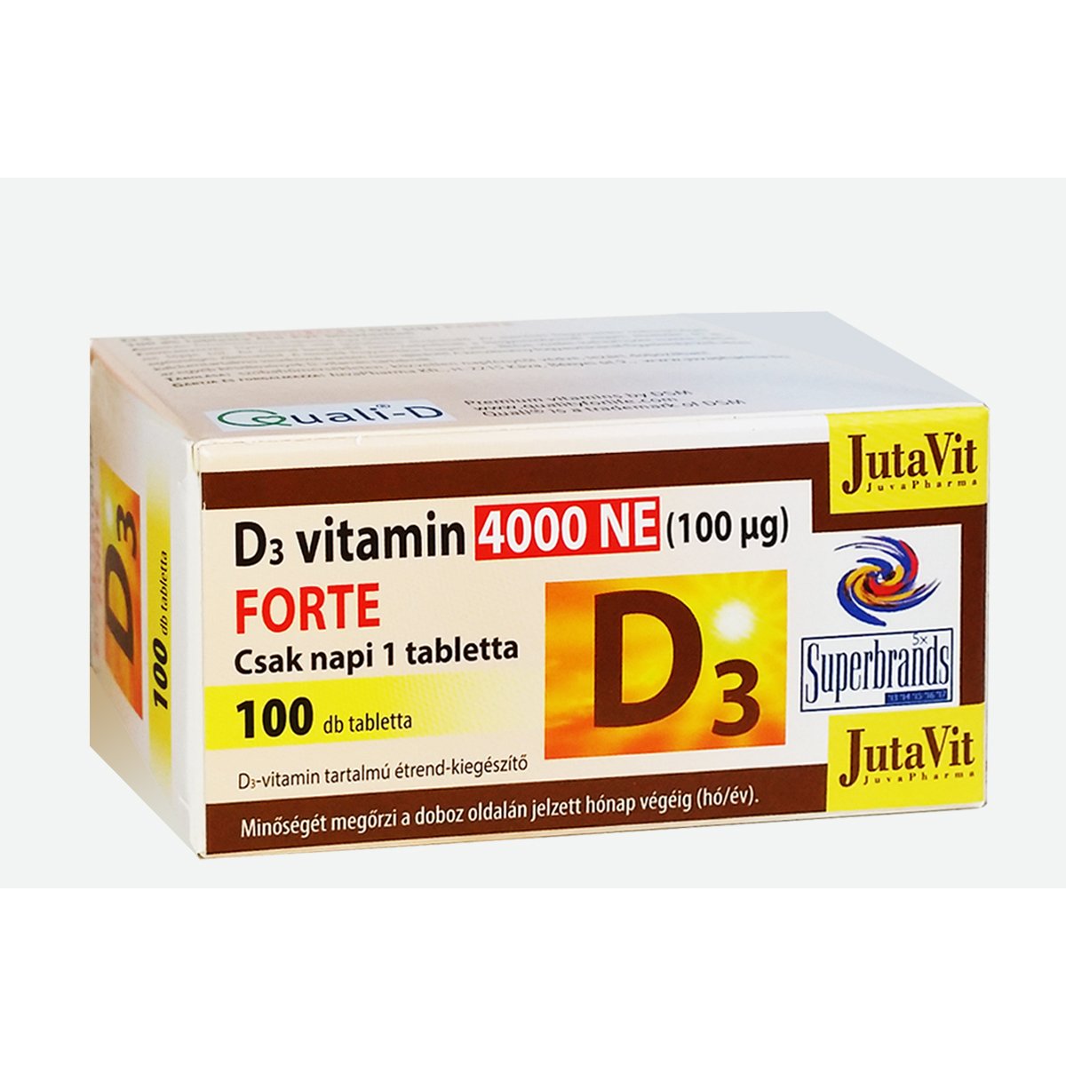 Jutavit vitamín D3 4000 IU 100 ks - 54517