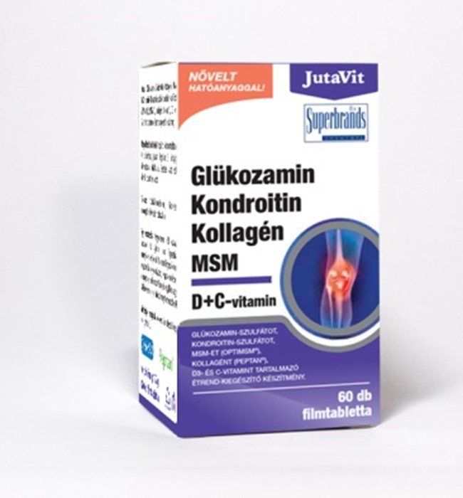 Jutavit Glukozamín Chondroitín kolagén MSM D + C vitamin filmom obalené tablety 60 kusov - 87999
