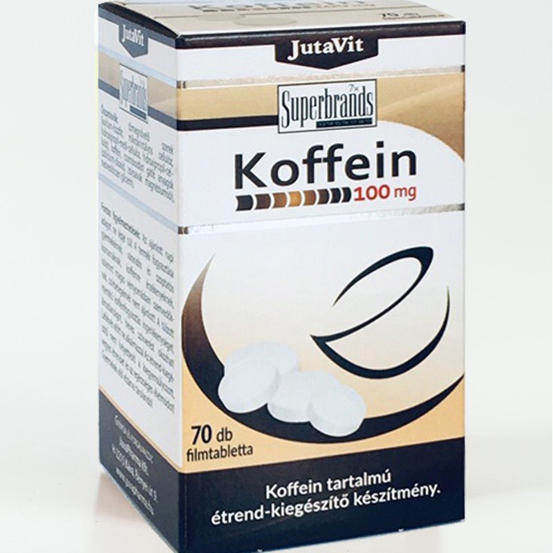 Jutavit Kofeínové tablety 100 mg 70 kusov - 59869