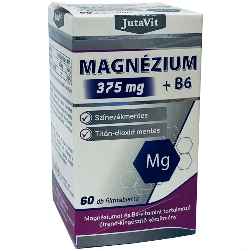 Jutavit Magnézium 375 mg vitamín B6 filmom obalené tablety 60 kusov - 90511