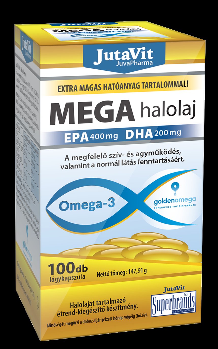 Jutavit Mega Rybí Olej Omega-3 Capsules 100 kapsúl - 54838