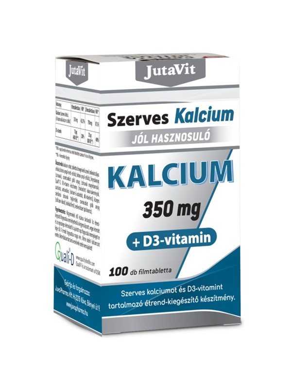 Jutavit organický vápnik 350 mg vitamín d3 100 tabliet - 89177