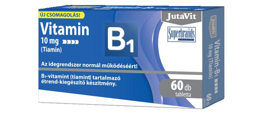 Jutavit vitamín B1 10 mg (tiamín) 60 kusov - 84525