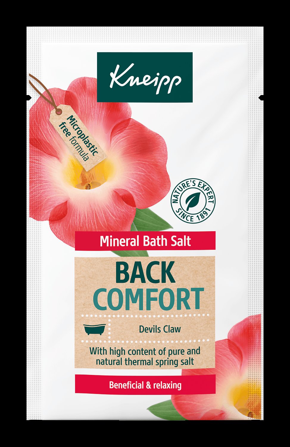 Kneipp kúpeľová soľ na uvoľnenie chrbta a pása Čertov pazúr  60 g - 41539
