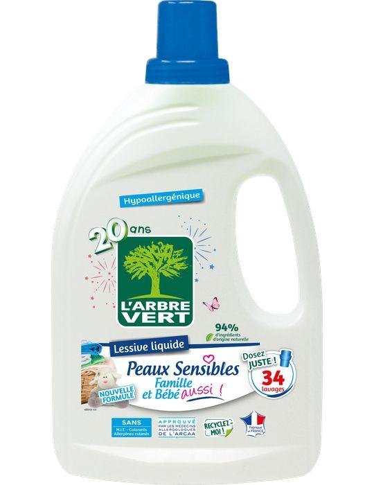 Larbre tekutý prací prostriedok pre citlivú pokožku pre rodinu a dieťa 1530 ml - 93366