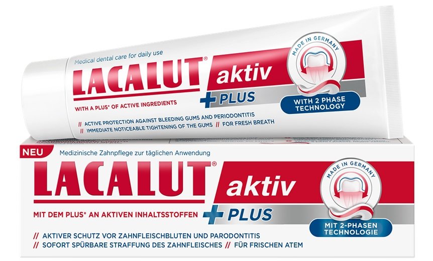 Lacalut active zubná pasta plus 75 ml - 94329