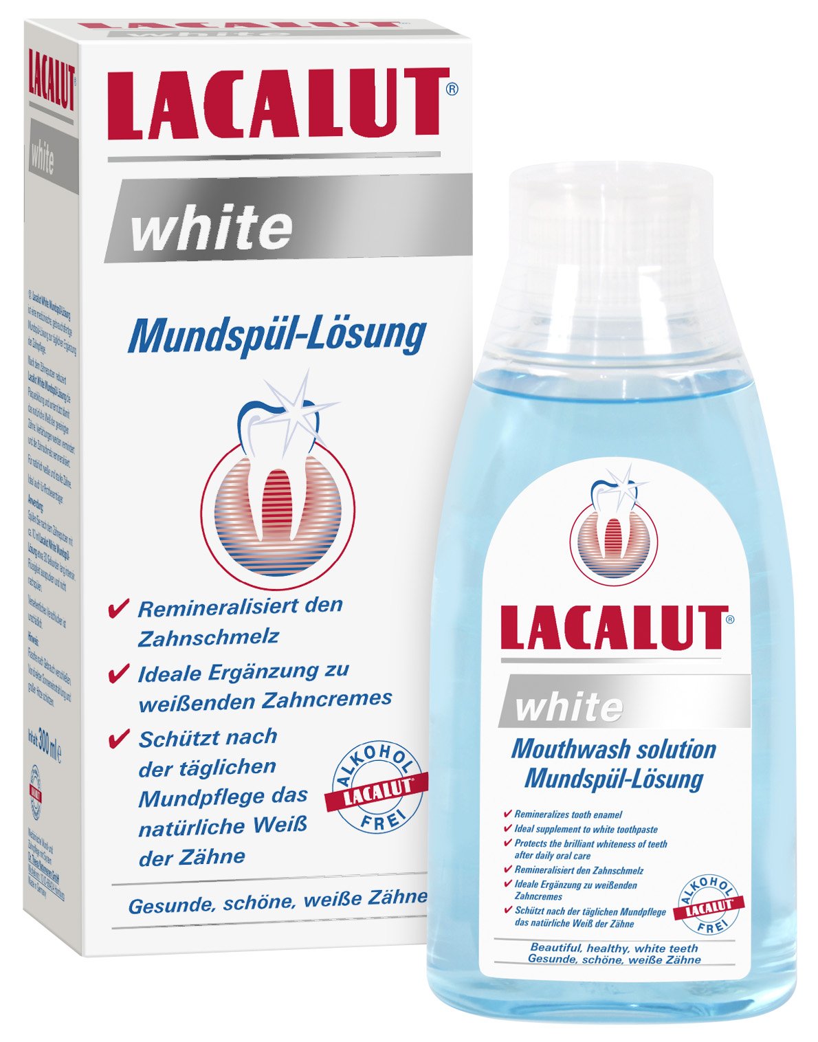 Lacalut biela ústna voda 300 ml - 91128