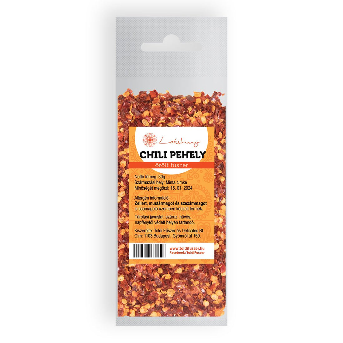Lakshmy chilli vločky 30 g - 12722