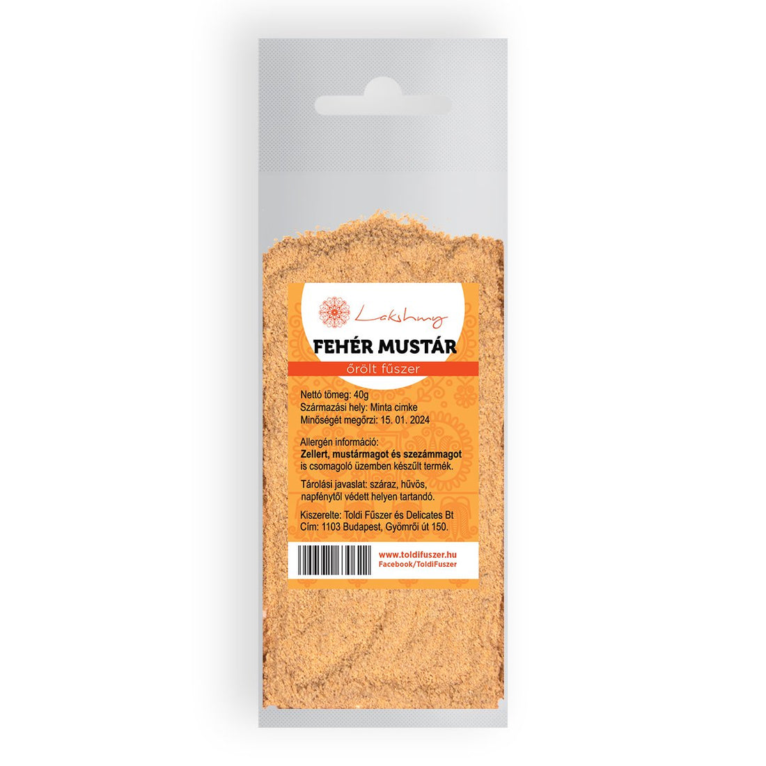 Lakshmy biela horčica mletá 40 g - 12730