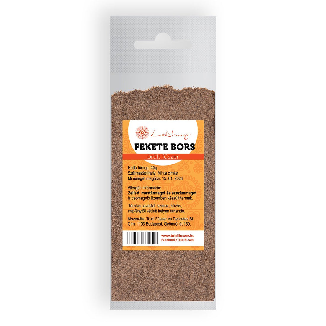 Lakshmy čierne mleté korenie 40 g - 12737