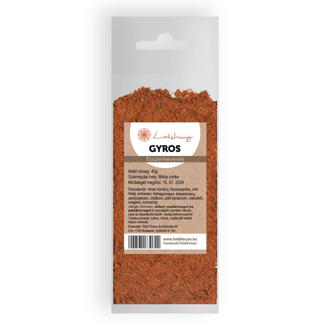 Lakshmy gyros zmes korenia 40 g - 34628