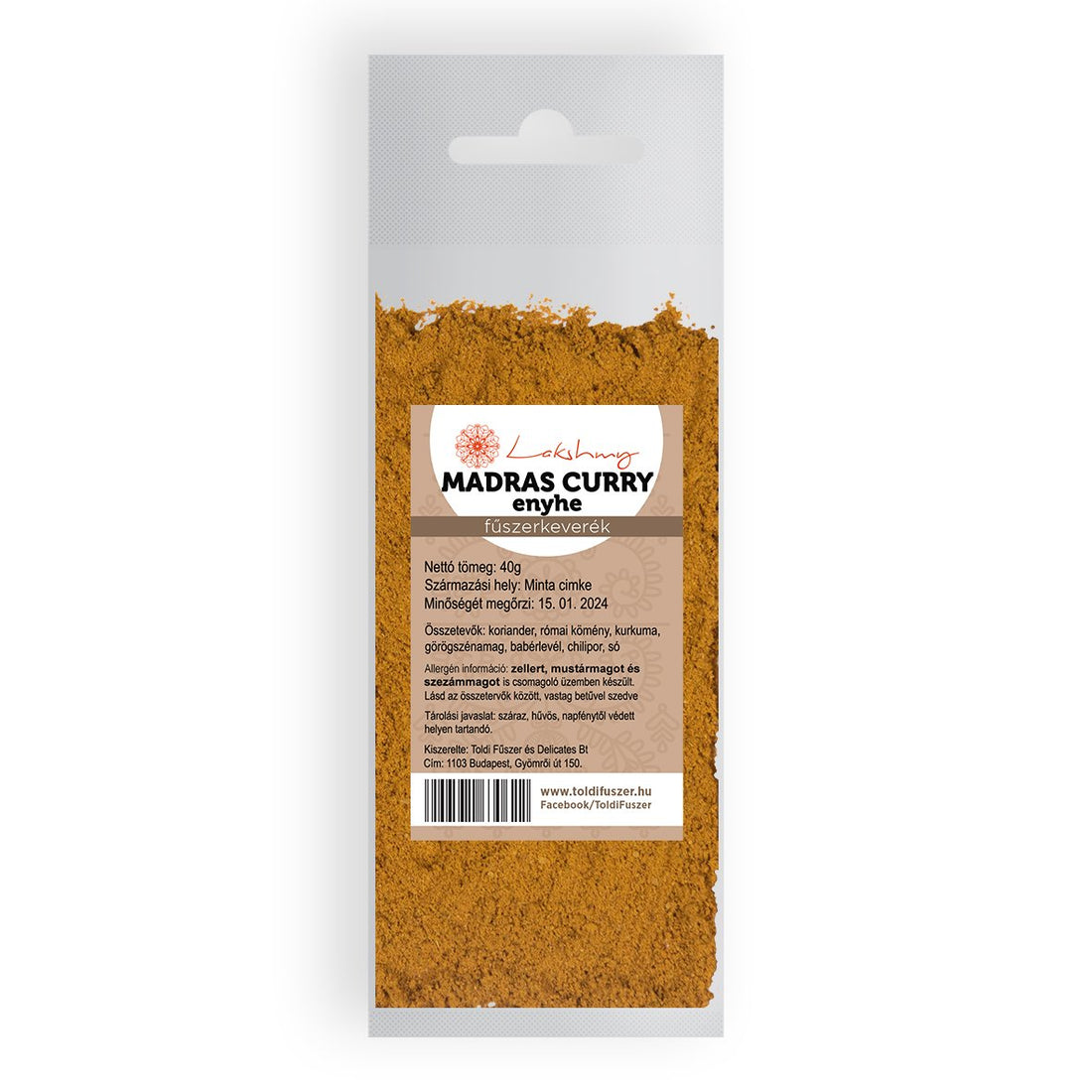 Lakshmy madras curry jemné 40 g - 12756