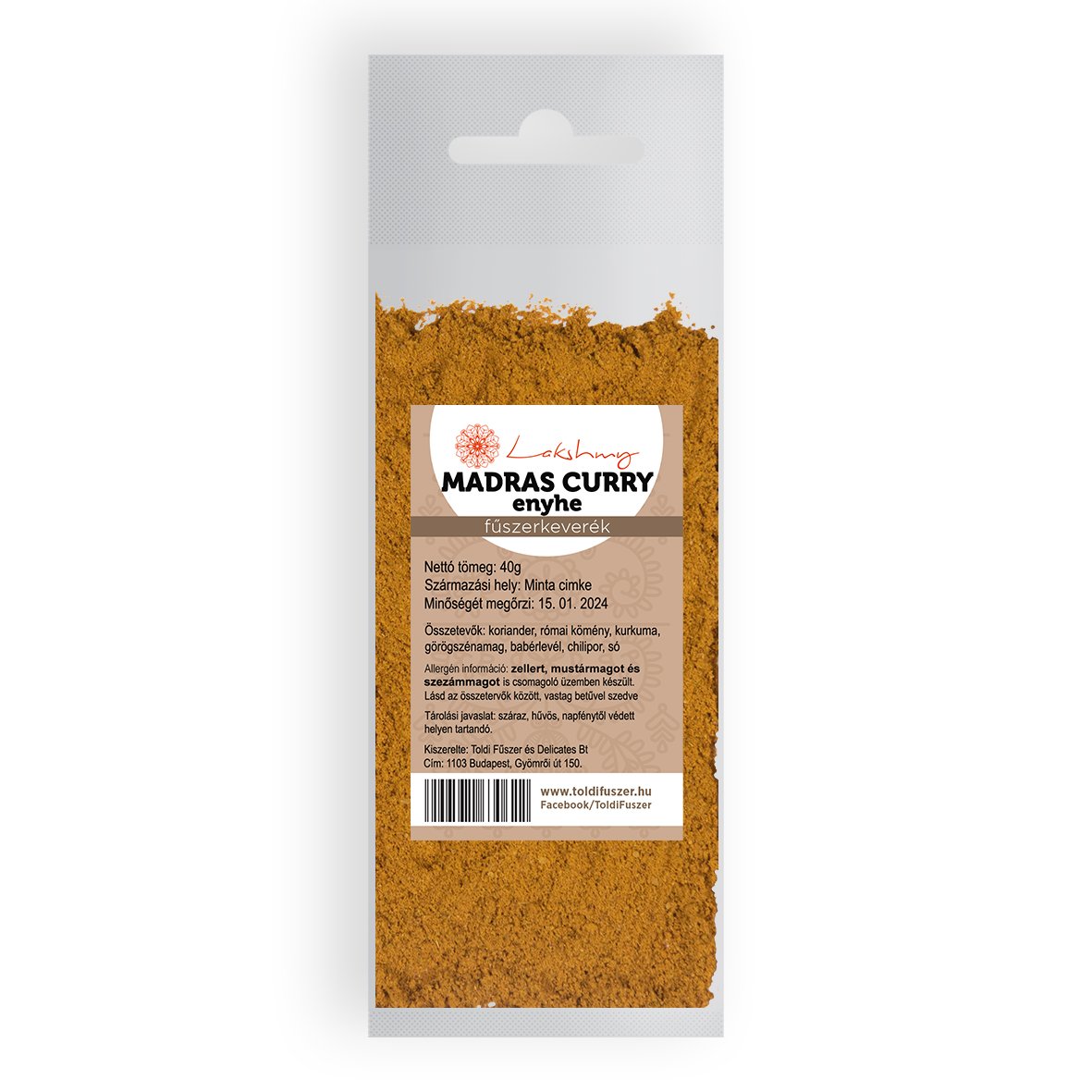 Lakshmy madras curry jemné 40 g - 12756