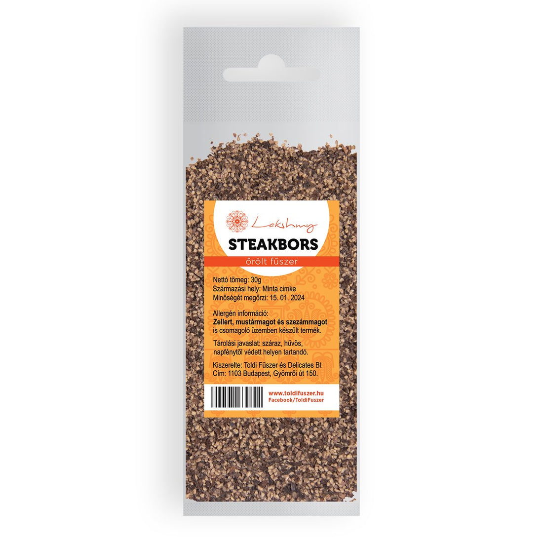 Lakshmy steak čierne korenie drvené 30 g - 12770
