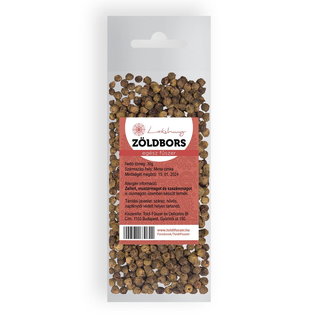 Lakshmy zelené korenie celé 30 g - 13246