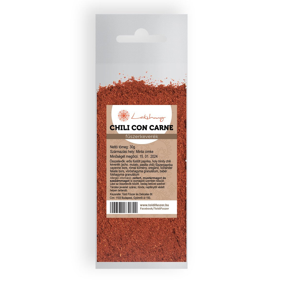 Lakshmy zmes korenia chilli con carne 30 g - 95444