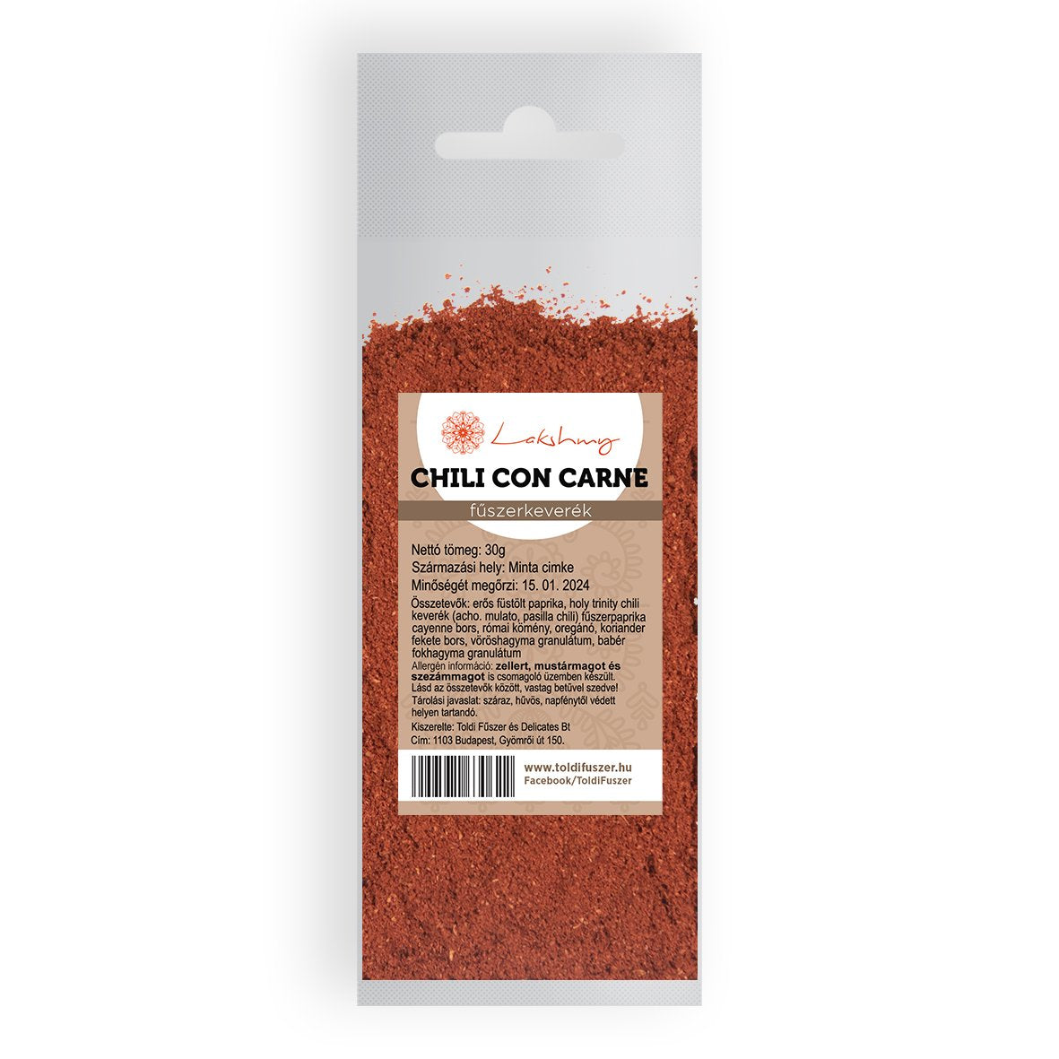 Lakshmy zmes korenia chilli con carne 30 g - 95444