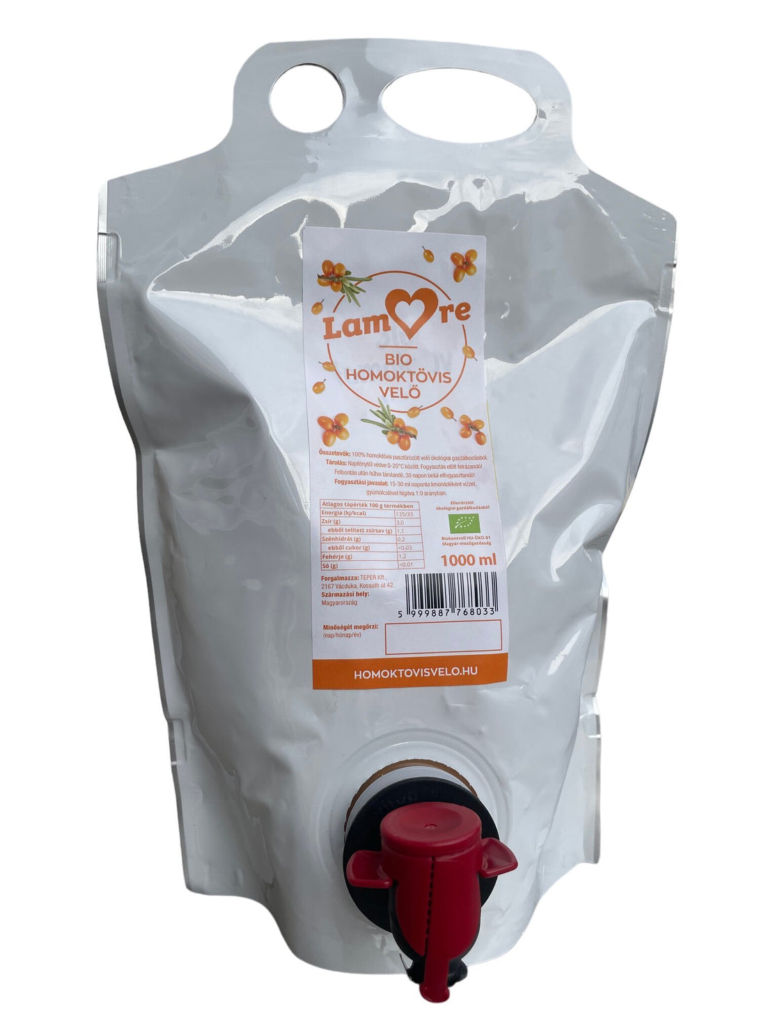 Lamore organická rakytníková dreň  1000 ml - 90815