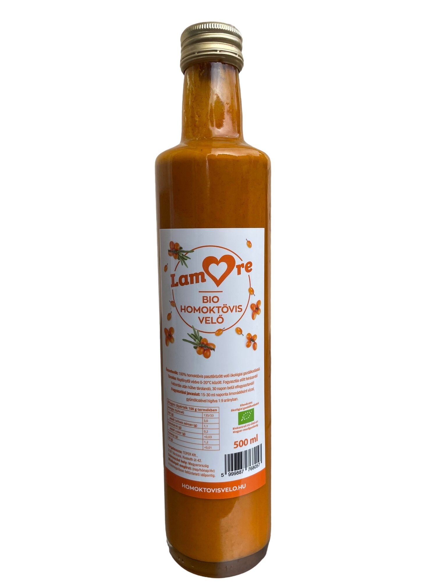 Lamore organická rakytníková dreň 500 ml - 90816