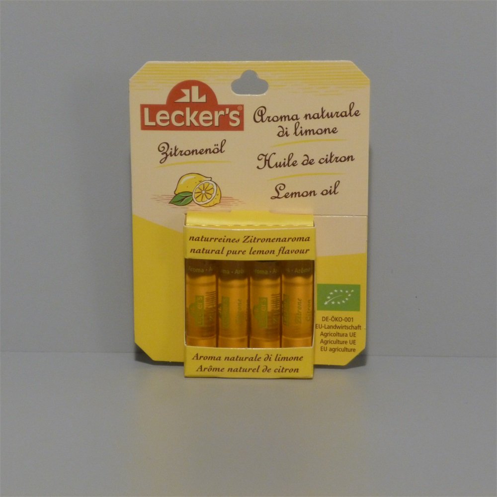 Leckers organický citrónový olej /jedlý/4x2 ml 8 ml - 13253