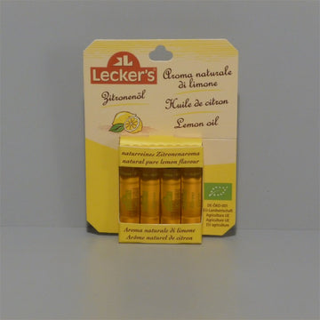 Leckers organický citrónový olej /jedlý/4x2 ml 8 ml - 13253