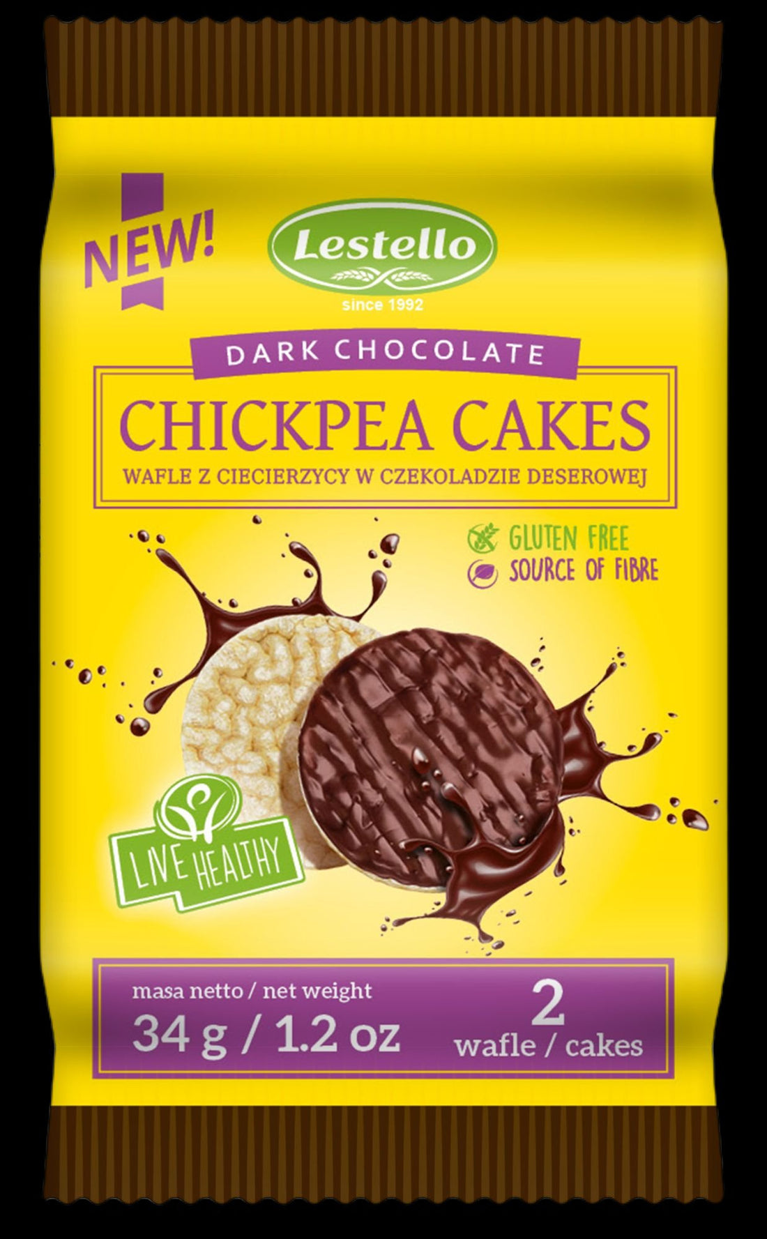 Lestello cícerové chlebíky máčané v horkej čokoláde 34 g - 93765