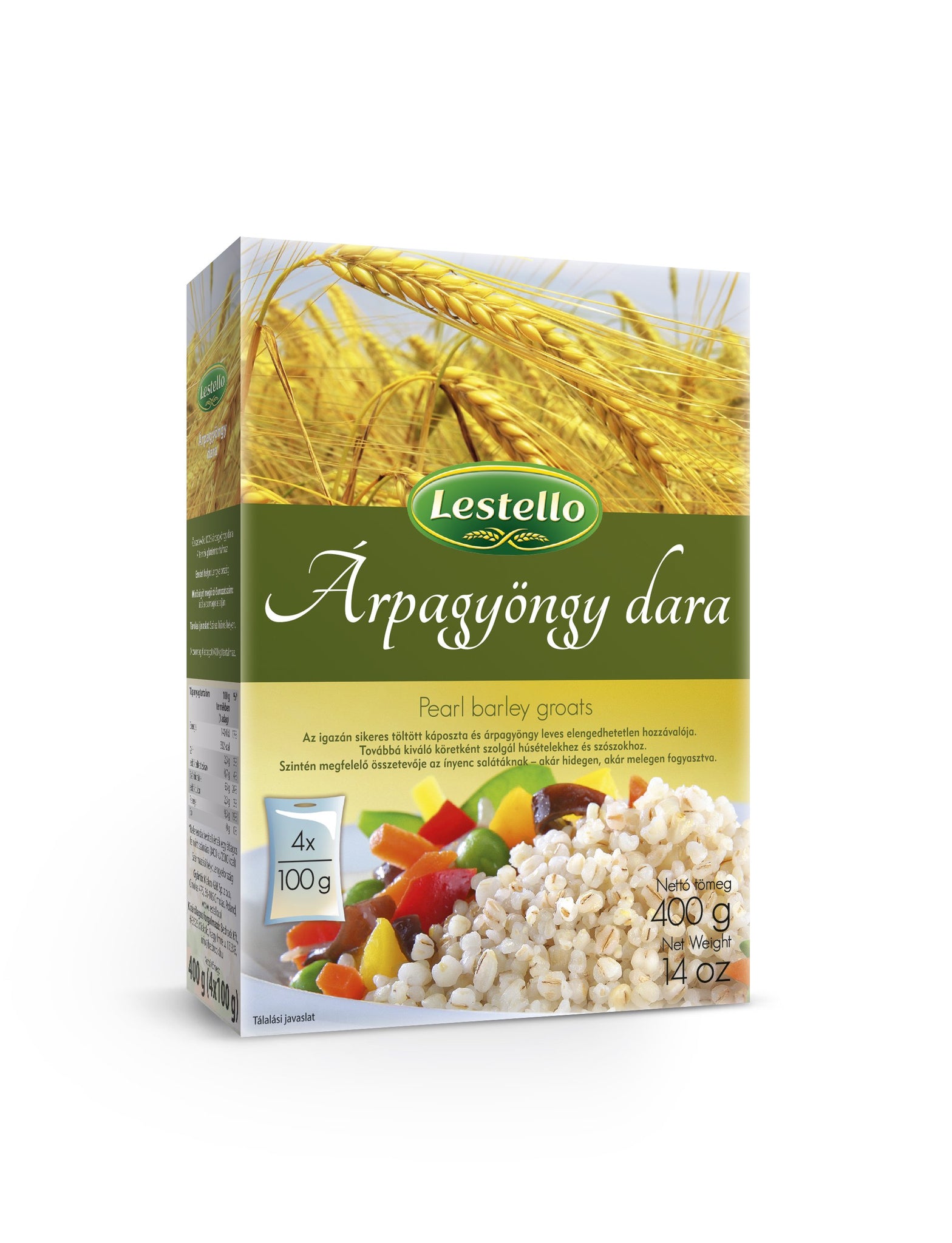 Lestello jačmenné perlové krúpy 4x100g 400 g - 93759