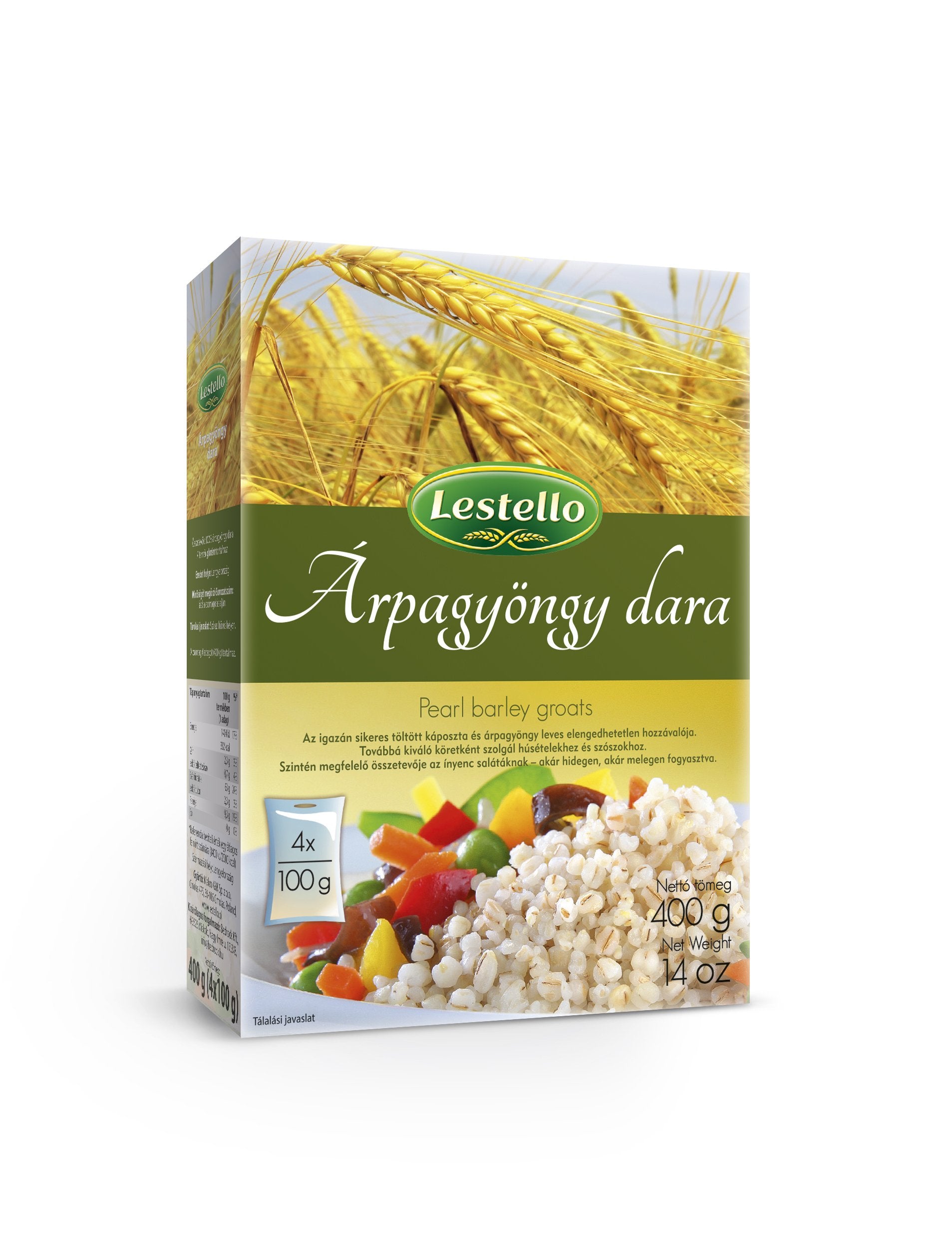 Lestello jačmenné perlové krúpy 4x100g 400 g - 93759