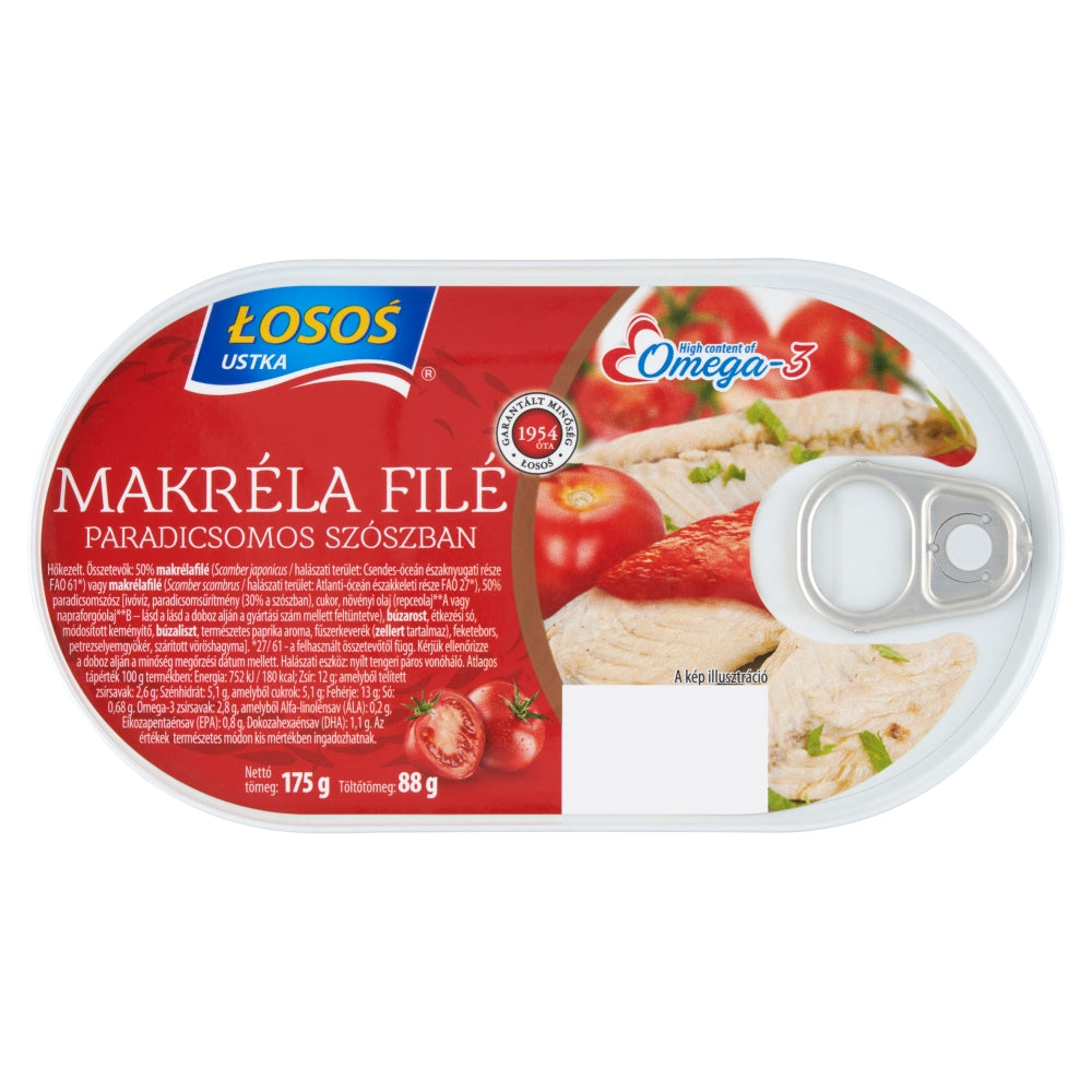 Lososové makrelové filé v paradajkovom omáčke 175 g