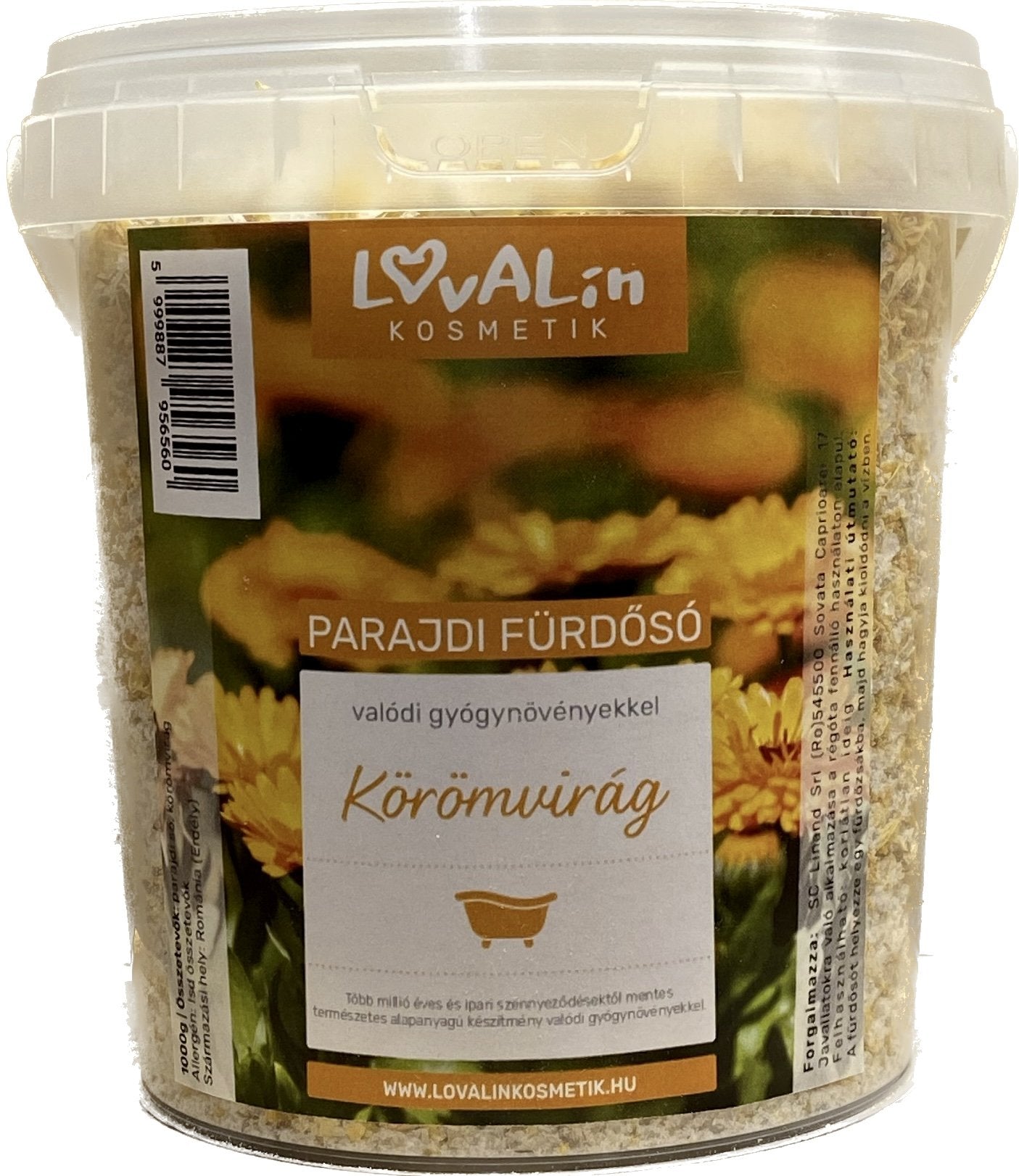 Lovalin Kúpeľová soľ parajdi s  liečivými  bylinkami a  nechtíkom lekárskym 1000 g - 93000