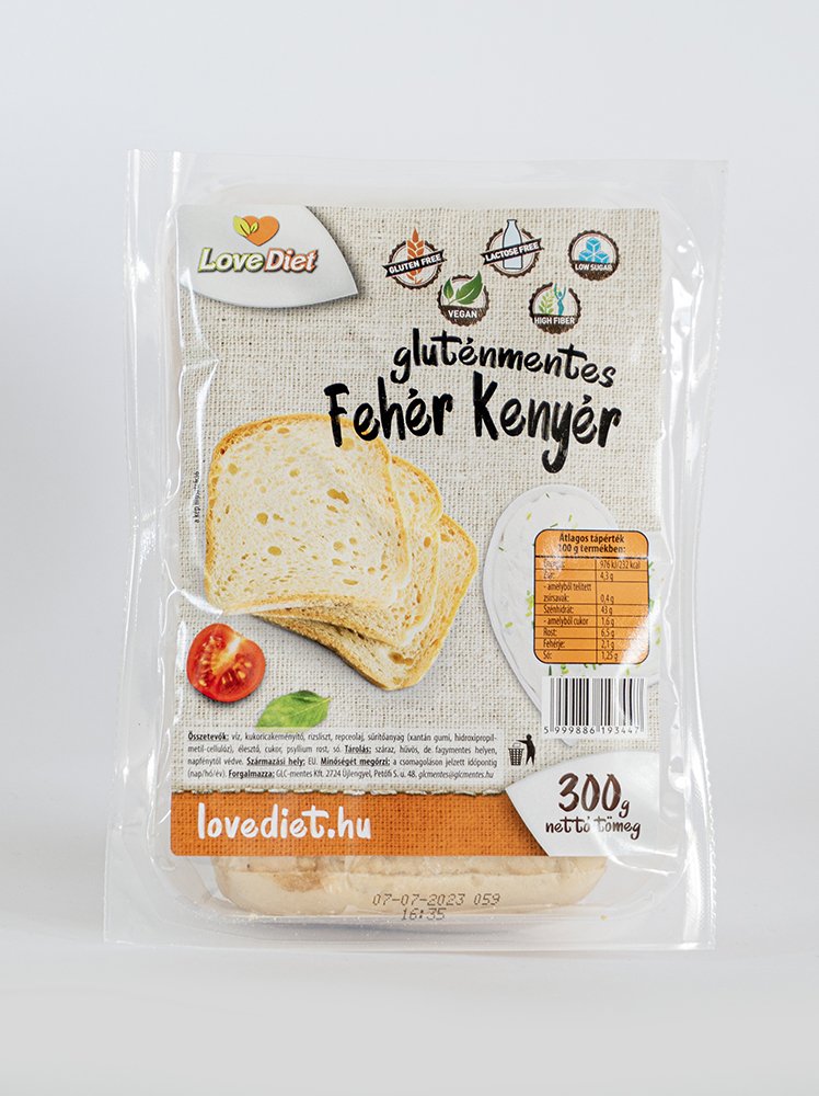 Lovediet bezlepkový biely chlieb 300 g - 94262