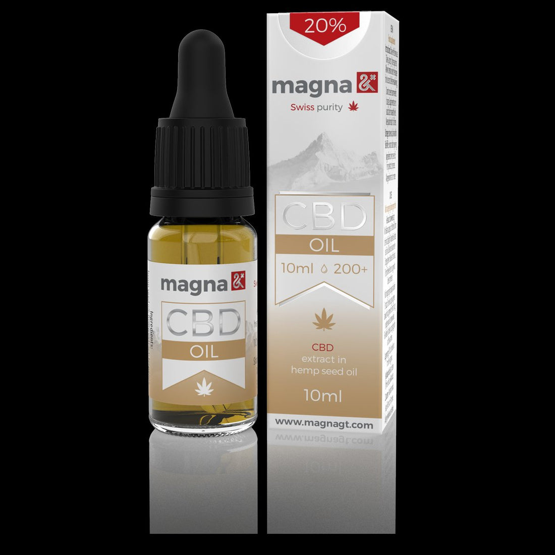 Magna G&T   CBD v konopnom oleji  20%  10 ml