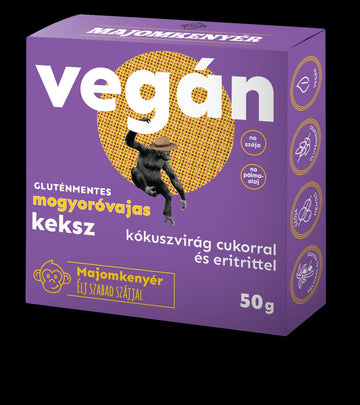 Monkey bread arašidové maslo vegánske sušienky 50 g - 88440