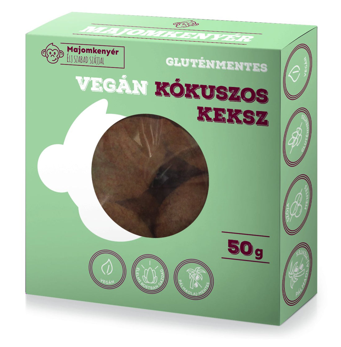 Monkey bread kokosové vegánske sušienky 50 g - 88441