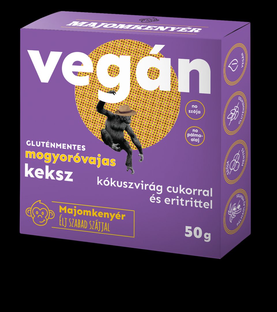 Monkey bread arašidové maslo vegánske sušienky 50 g - 88440