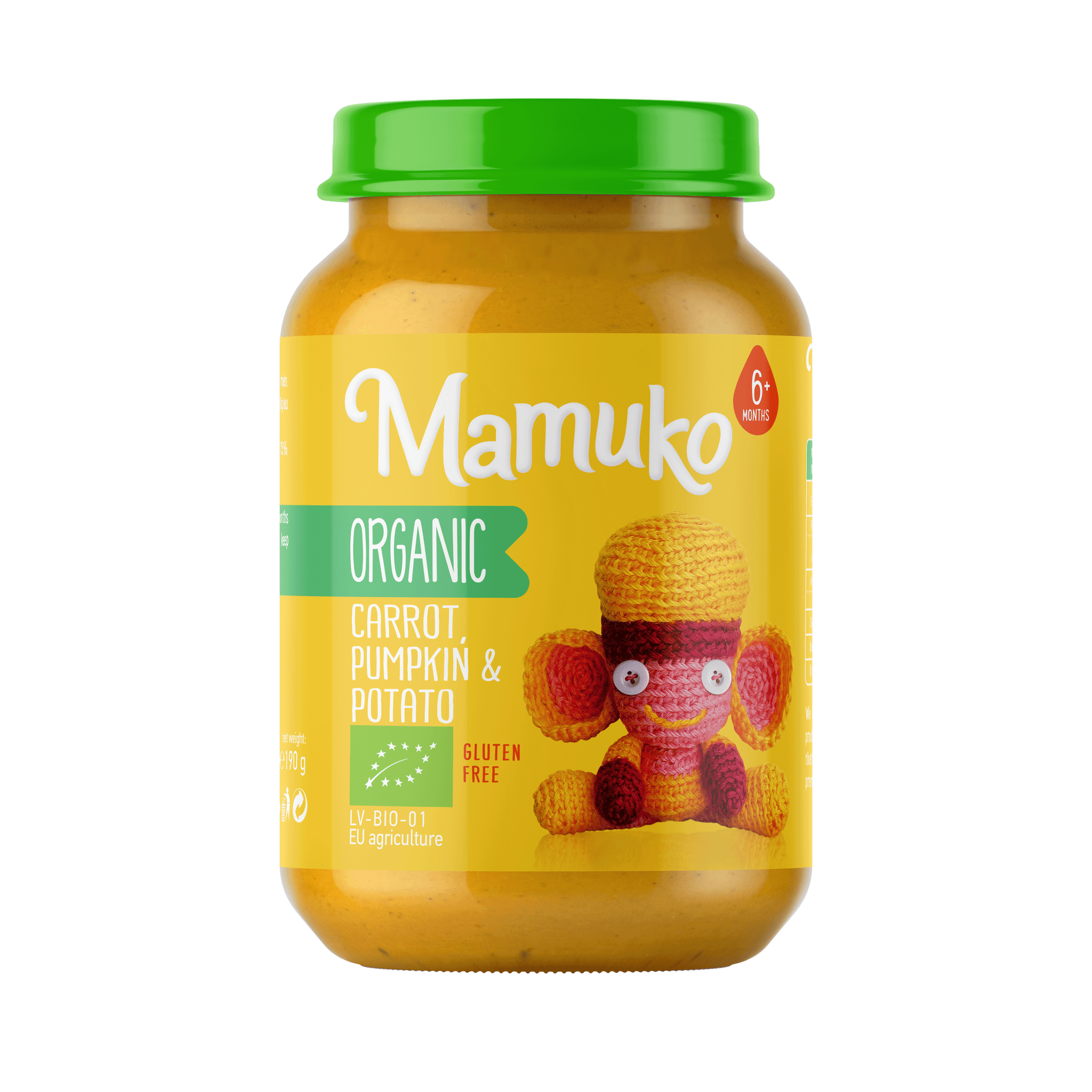 MAMUKO BIO BREADLINKY, SARGAREPE A BURGONIA pre bábätká od 6 mesiacov 190 g