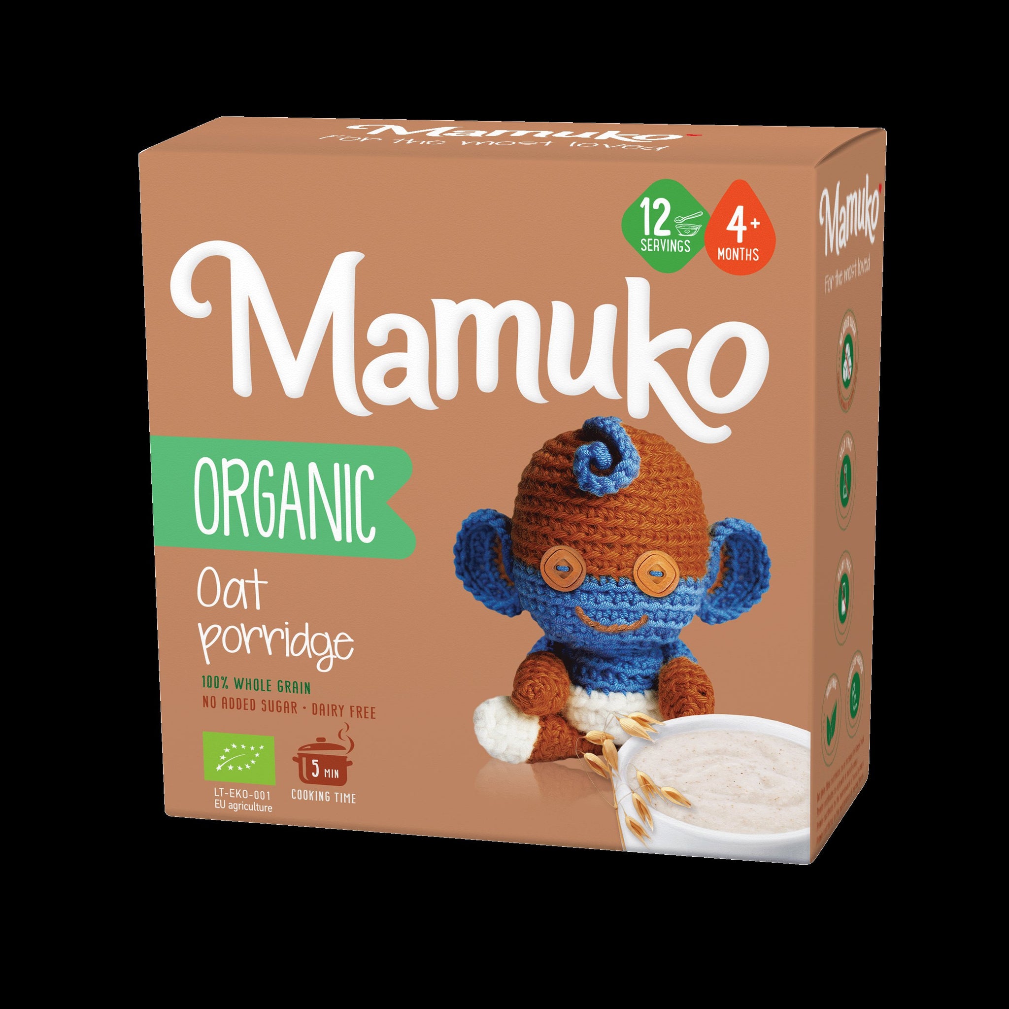 Mamuko organická ovsená kaša od 4 mesiacov 200 g - 93622