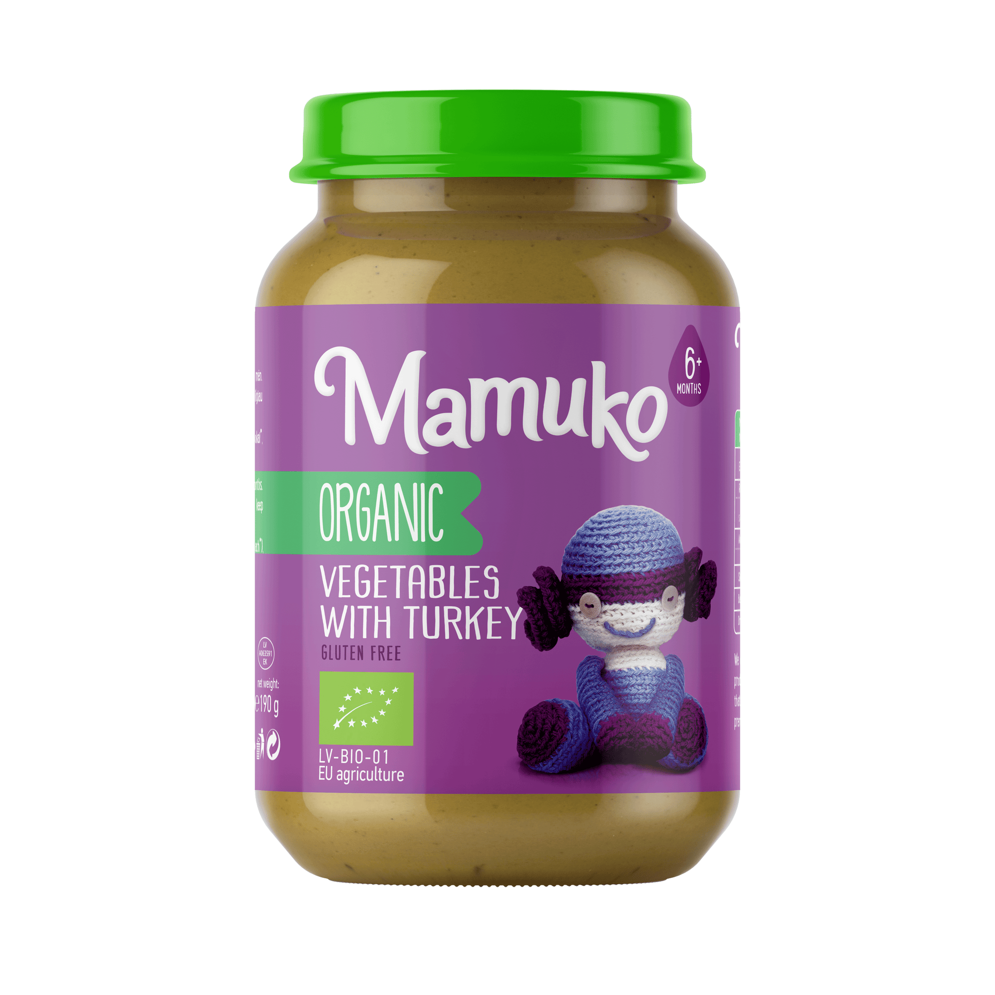 MAMUKO BIO ZÁHRADKY PULYKAHÚSSAL pre bábätká od 6 mesiacov 190 g