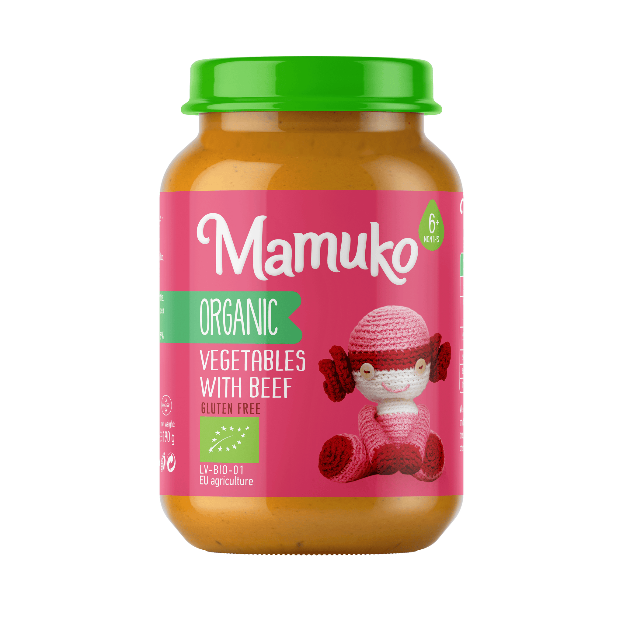 MAMUKO BIO ZROSTOVANIA ZROSTOVANIE pre bábätká od 6 mesiacov 190 g