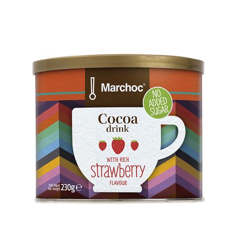 Marchoc horúca mliečna čokoládová nápojová prášok s jahodami 230 g
