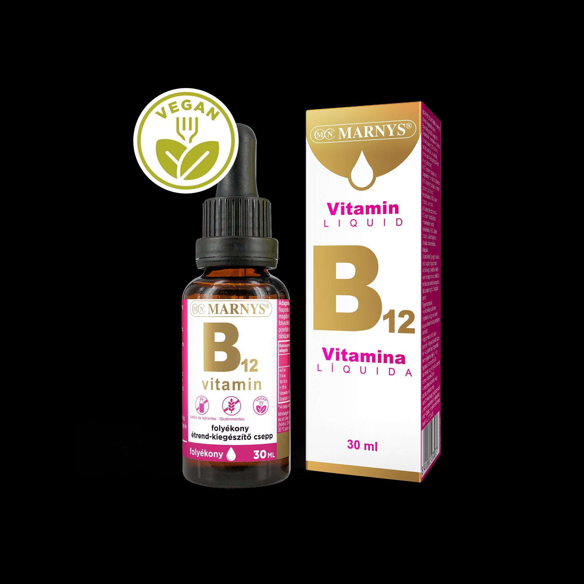 Marnys tekutý vitamín B12 kvapky 30 ml - 90111