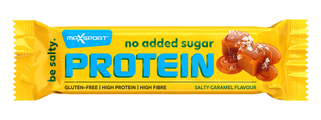 Max Sport proteínová tyčinka bez cukru slaný karamel 40 g - 94736