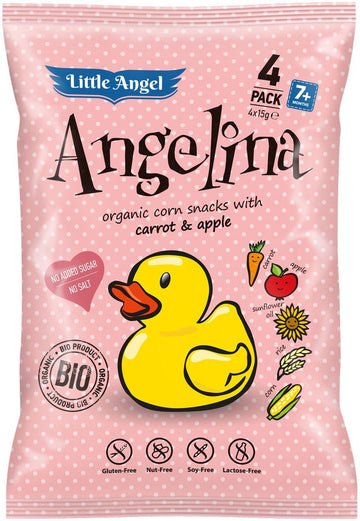 Angelina bio kukuričný snack 4x15g 60 g - 50024