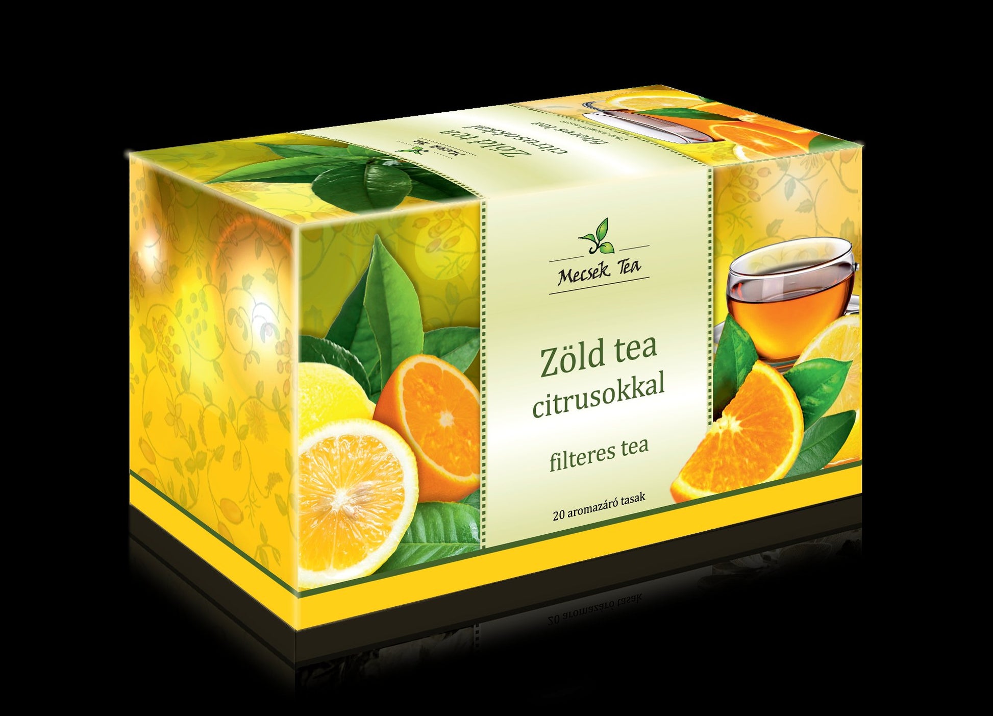 Mecsek zelený čaj s citrusmi 20x2g 40 g - 87414