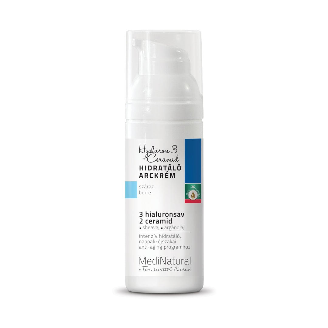 Medinatural hyaluron 3 ceramidový hydratačný krém na tvár 50 ml - 85172