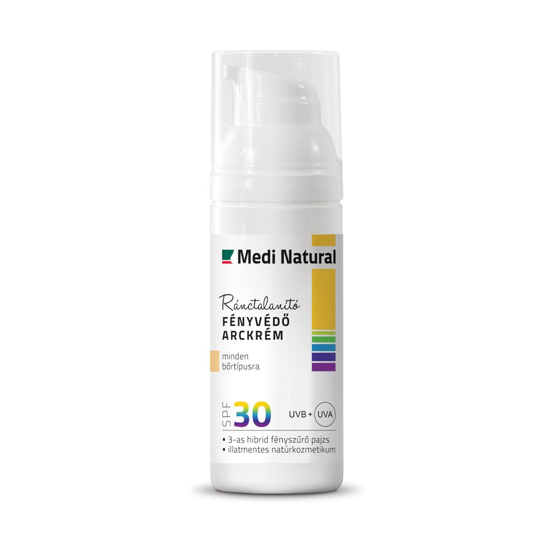 Medinatural opaľovací krém s pf 30, proti vráskam na tvár 50 ml - 91011