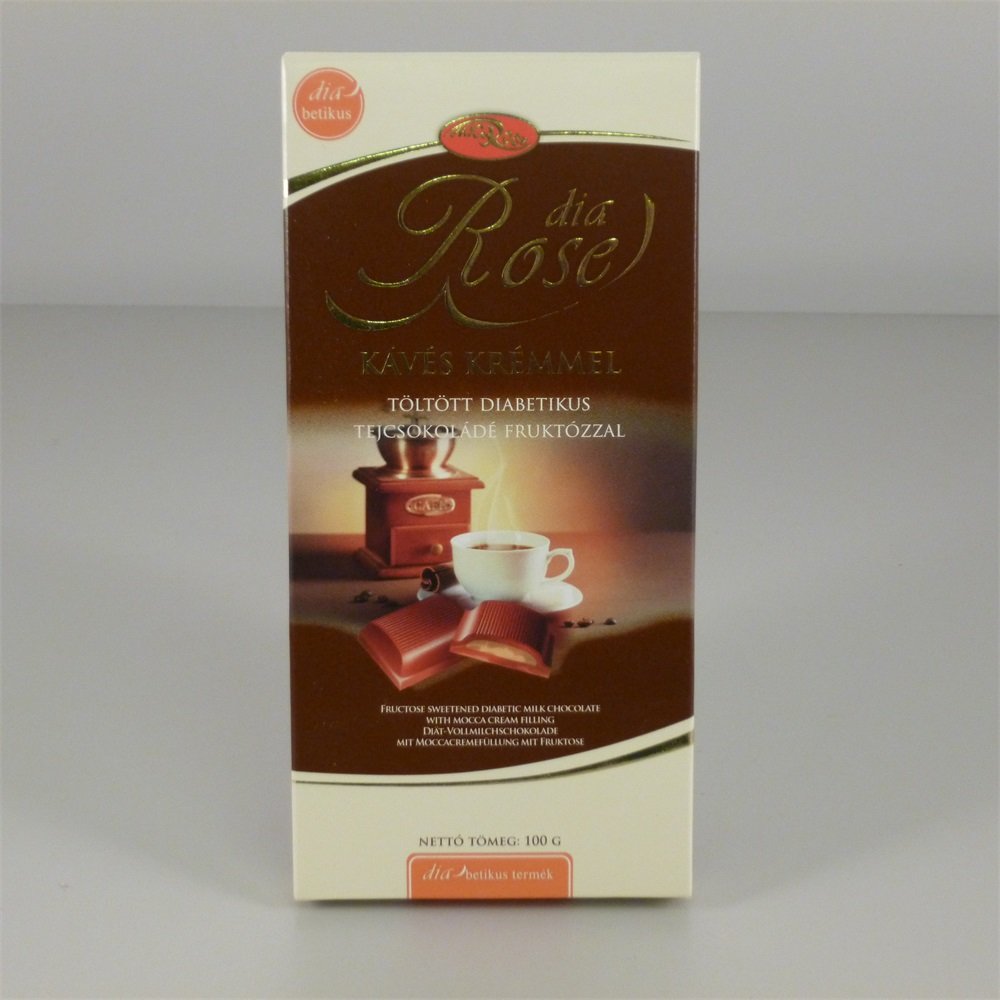 Sweetrose mliečna čokoláda plnená kávovým krémom, fruktóza 100 g - 39173