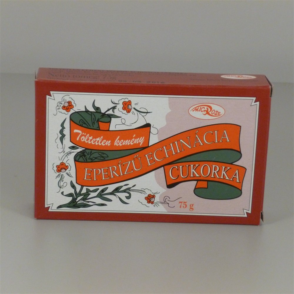 Microse echinacea cukríky jahoda 75 g - 39160