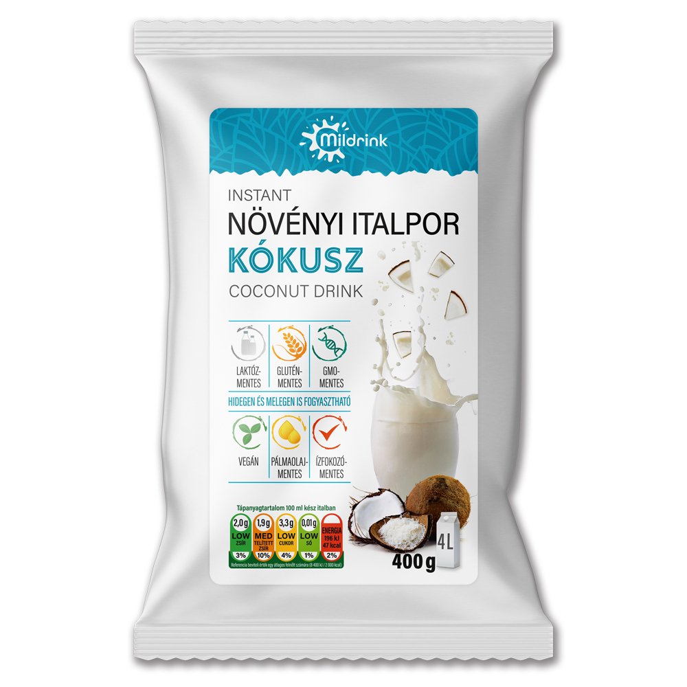 Mildrink kokosový nápoj v prášku 400 g - 91332